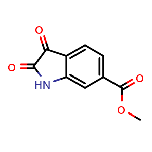 Chemical structure of 6-Carboxyisatin methyl ester , CAS 213670-35-0, AChemBlock C-2204