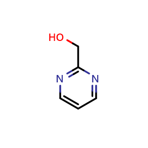 Chemical structure of 2-(Hydroxymethyl)pyrimidine , CAS 42839-09-8, AChemBlock C-2220