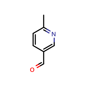 Chemical structure of 6-Methylnicotinaldehyde , CAS 53014-84-9, AChemBlock C-2363