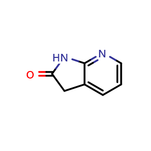Chemical structure of 7-Aza-2-oxindole , CAS 5654-97-7, AChemBlock C-2476