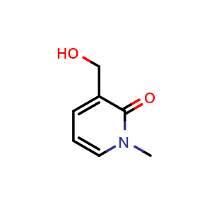 Chemical structure of 1-Methyl-2-oxo-1,2-dihydropyridine-3-methanol , CAS 36721-61-6, AChemBlock C-2777