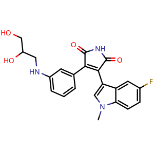 3-[3-(2,3-Dihydroxy-propylamino)-phenyl]-4-(5-fluoro-1-methyl-1H-indol-3-yl)-pyrrole-2,5-dione