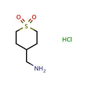 4-(aminomethyl)tetrahydro-2H-thiopyran 1,1-dioxide hydrochloride