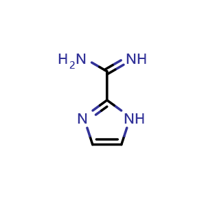 Chemical structure of Imidazole-2-amidine , CAS 212558-21-9, AChemBlock C-2876