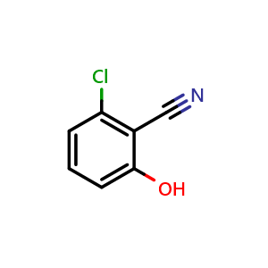 Chemical structure of 2-Chloro-6-hydroxybenzonitrile , CAS 89999-90-6, AChemBlock C-2883