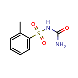 Chemical structure of N-Carbamoyl-2-methyl benzene sulfonamide , CAS 39051-77-9, AChemBlock C-2887