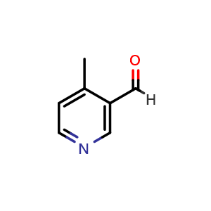 Chemical structure of 4-Methyl-3-pyridinecarboxaldehyde , CAS 51227-28-2, AChemBlock C-2893