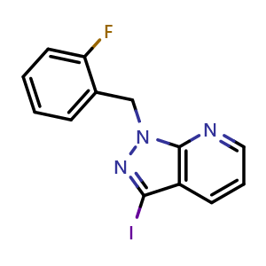 1-(2-Fluorobenzyl)-3-iodo-1H-pyrazolo[3,4-b]pyridine