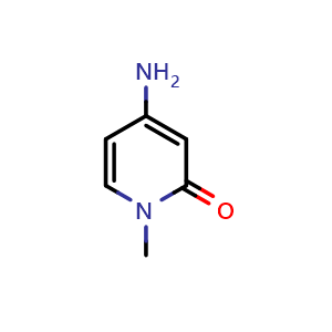 Chemical structure of 4-Amino-1-methylpyridin-2(1H)-one , CAS 952182-01-3, AChemBlock C-3232
