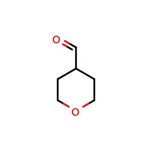 Chemical structure of Tetrahydropyranyl-4-carboxaldehyde , CAS 50675-18-8, AChemBlock C-3265