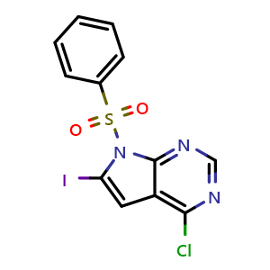 4-Chloro-6-iodo-7-phenylsulfonyl-7H-pyrrolo[2,3-d]pyrimidine