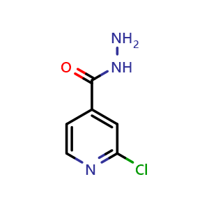 Chemical structure of 2-Chloro-isonicotinic acid hydrazide , CAS 58481-04-2, AChemBlock C-3315