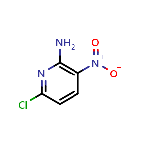 Chemical structure of 2-Amino-6-chloro-3-nitropyridine , CAS 27048-04-0, AChemBlock C-3329