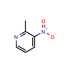 Chemical structure of 2-Methyl-3-nitropyridine , CAS 18699-87-1, AChemBlock C-3336