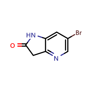 Chemical structure of 6-Bromo-4-aza-2-oxindole , CAS 1190319-62-0, AChemBlock C-3394