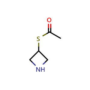 Chemical structure of Thioacetic acid S-azetidin-3-yl ester , CAS 886615-18-5, AChemBlock C-3406
