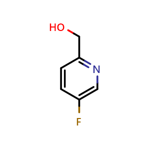 Chemical structure of 5-Fluoro-2-hydroxymethylpyridine , CAS 802325-29-7, AChemBlock C-3467