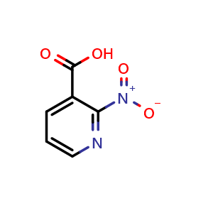 Chemical structure of 2-Nitronicotinic acid , CAS 33225-72-8, AChemBlock C-3471