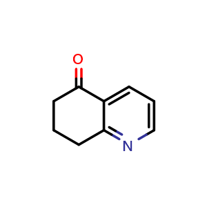 Chemical structure of 7,8-Dihydro-5(6H)-quinolinone , CAS 53400-41-2, AChemBlock C-3495