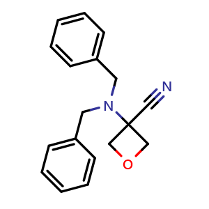 3-[Bis(phenylmethyl)amino]-3-oxetanecarbonitrile