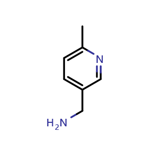 Chemical structure of 3-Aminomethyl-6-methylpyridine , CAS 56622-54-9, AChemBlock C-3518