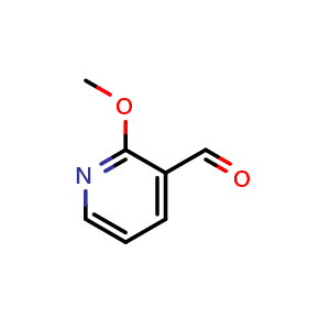 Chemical structure of 2-Methoxypyridine-3-carbaldehyde , CAS 71255-09-9, AChemBlock C-3519
