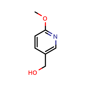 Chemical structure of 2-Methoxypyridine-5-methanol , CAS 58584-63-7, AChemBlock C-3532