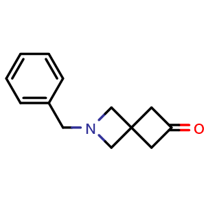 Chemical structure of 2-Benzyl-6-oxo-2-aza-spiro[3.3]heptane , CAS 1365639-14-0, AChemBlock C-3542