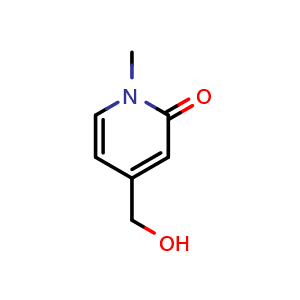 Chemical structure of 1-Methyl-2-oxo-1,2-dihydropyridine-4-methanol , CAS 371765-69-4, AChemBlock C-3604