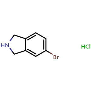 Chemical structure of 5-Bromoisoindoline hydrochloride , CAS 919346-89-7, AChemBlock C-3625