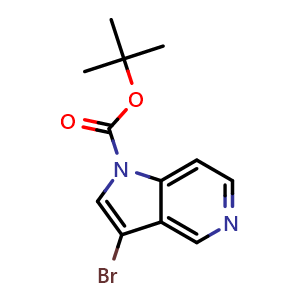 Chemical structure of 1-Boc-3-bromo-5-azaindole , CAS 192189-16-5, AChemBlock C-3754