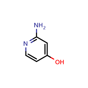 Chemical structure of 2-Amino-4-hydroxypyridine , CAS 33631-05-9, AChemBlock E-3010