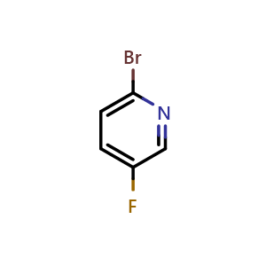 Chemical structure of 2-Bromo-5-fluoropyridine , CAS 41404-58-4, AChemBlock E-3090