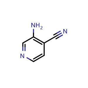Chemical structure of 3-Amino-4-cyanopyridine , CAS 78790-79-1, AChemBlock E-3100