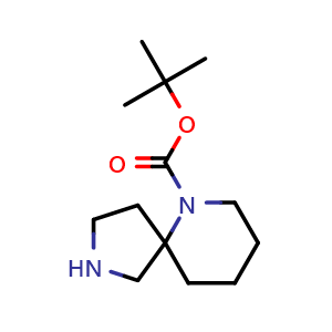 Chemical structure of 2,6-Diazaspiro[4.5]decane-6-carboxylic acid tert-butyl ester , CAS 960294-16-0, AChemBlock F-4172