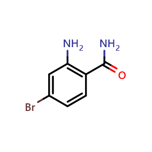 Chemical structure of 2-Amino-4-bromo-benzamide , CAS 112253-70-0, AChemBlock F-4223