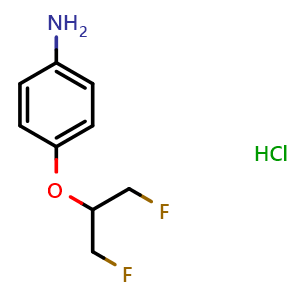 4-[2-Fluoro-1-(fluoromethyl)ethoxy]aniline hydrochloride