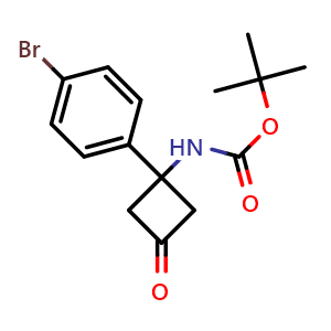 1-Boc-amino-1-(4-bromophenyl)-3-oxocyclobutane