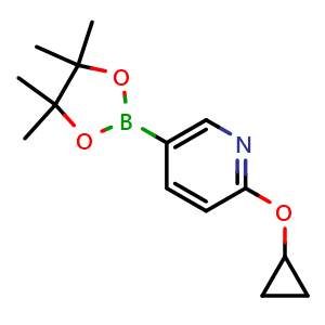 2-cyclopropoxy-5-(4,4,5,5-tetramethyl-1,3,2-dioxaborolan-2-yl)pyridine