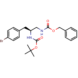 (S)-1-Cbz-amino-2-Boc-amino-3-(4-Br-phenyl)-propane