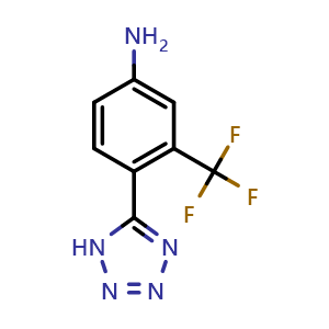 4-(1H-1,2,3,4-Tetrazol-5-yl)-3-(trifluoromethyl)aniline