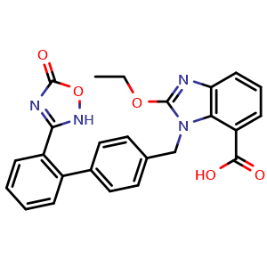 Chemical structure of Azilsartan , CAS 147403-03-0, AChemBlock F-4382