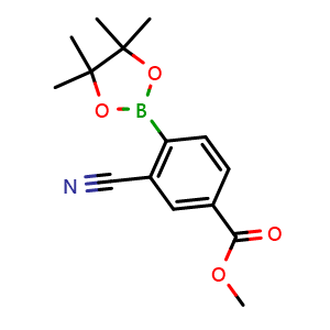 methyl 3-cyano-4-(4,4,5,5-tetramethyl-1,3,2-dioxaborolan-2-yl)benzoate