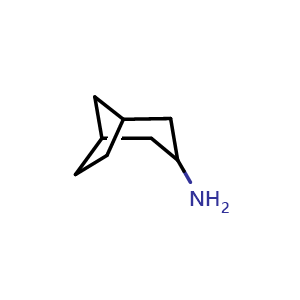 Chemical structure of Bicyclo[3.2.1]octan-3-amine , CAS 736867-32-6, AChemBlock F-4591