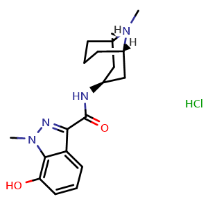 Chemical structure of 7-Hydroxy granisetron hydrochloride , CAS 133841-04-0, AChemBlock F-4612