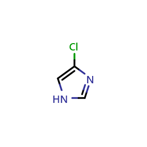 Chemical structure of 4-Chloroimidazole , CAS 15965-31-8, AChemBlock F-4664