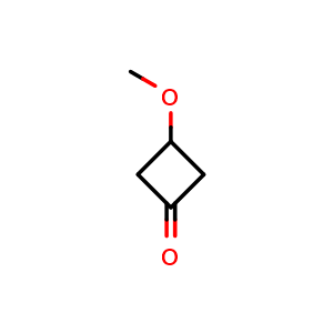 Chemical structure of 3-Methoxycyclobutanone , CAS 30830-25-2, AChemBlock F-4668