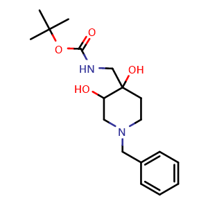 (1-Benzyl-3,4-dihydroxy-piperidin-4-ylmethyl)-carbamic acid tert-butyl ester