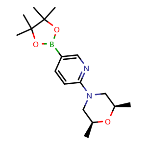 (2R,6S)-2,6-dimethyl-4-[5-(4,4,5,5-tetramethyl-1,3,2-dioxaborolan-2-yl)pyridin-2-yl]morpholine