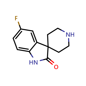 1,2-Dihydro-2-oxo-spiro[5-fluoro-3H-indole-3,4'-piperidine]